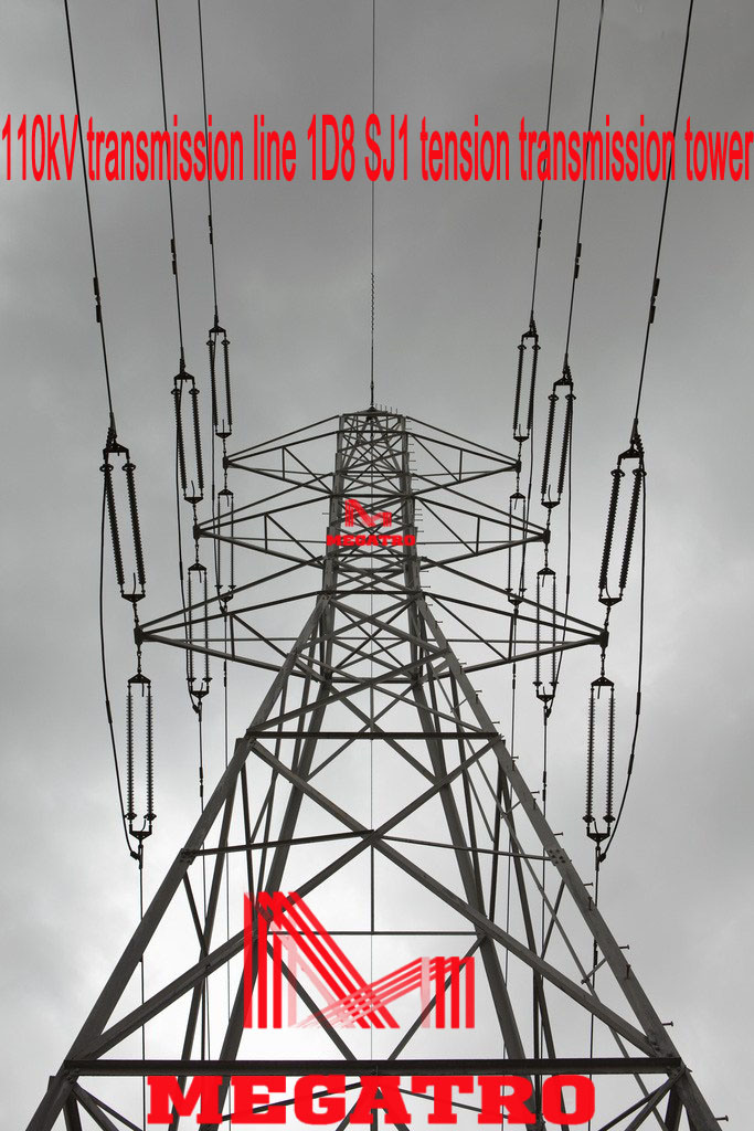 Megatro 110kv Transmission Line 1d8 Sj1 Tension Transmission Tower