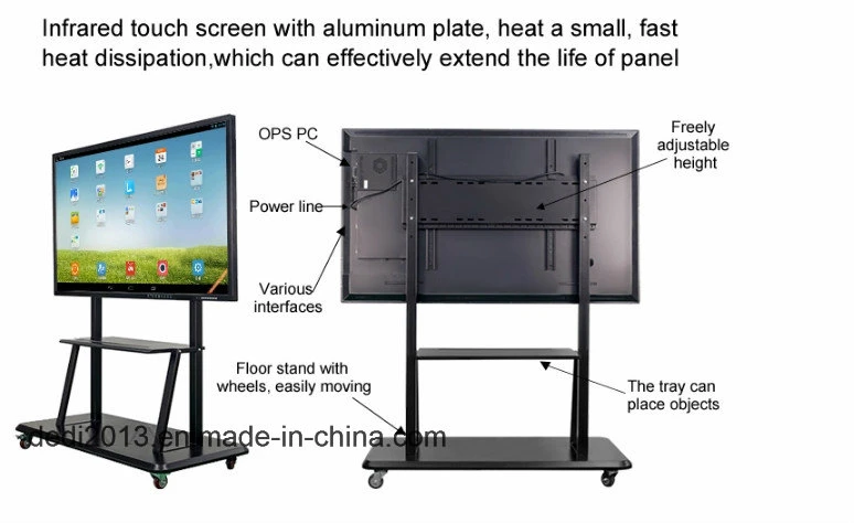 65 Inch 1920*1080 450nits LCD Touch Screen Interactive Whiteboard Smart Board
