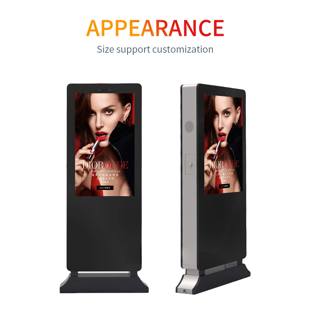 55 Inch Outdoor Display High Bright Sun Readable Advertising Kiosk LCD Advertising Display