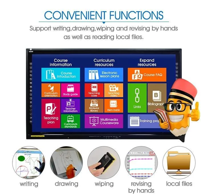 55inch All in One Interactive Whiteboard Smart TV SKD Made in China