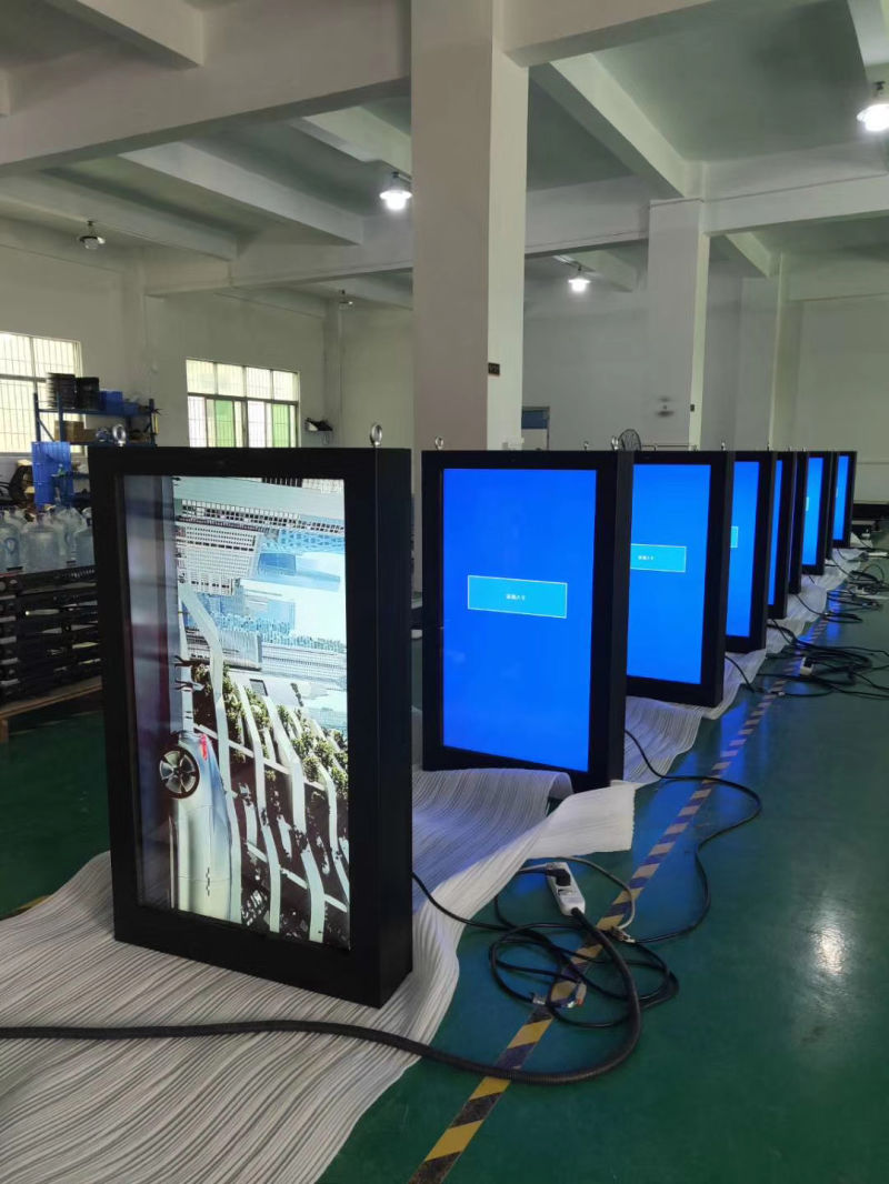 Wall Mount LED Screen Advertising Interactive Stands 49inch Outdoor Digital Signage