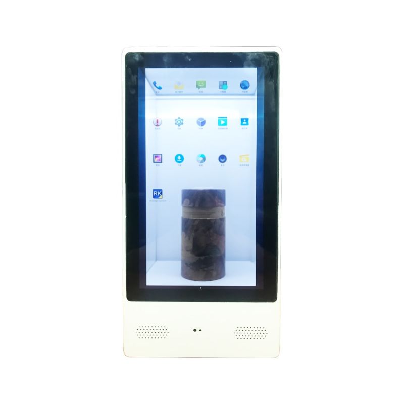 15 Inch Super Transparent OLED Android Advertising Showcase Touch Screen Kiosk Display with Cms