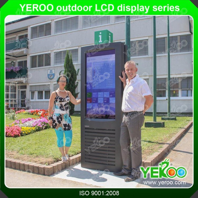 43 Inch Outdoor Waterproof LCD Screen Digital Totem Display