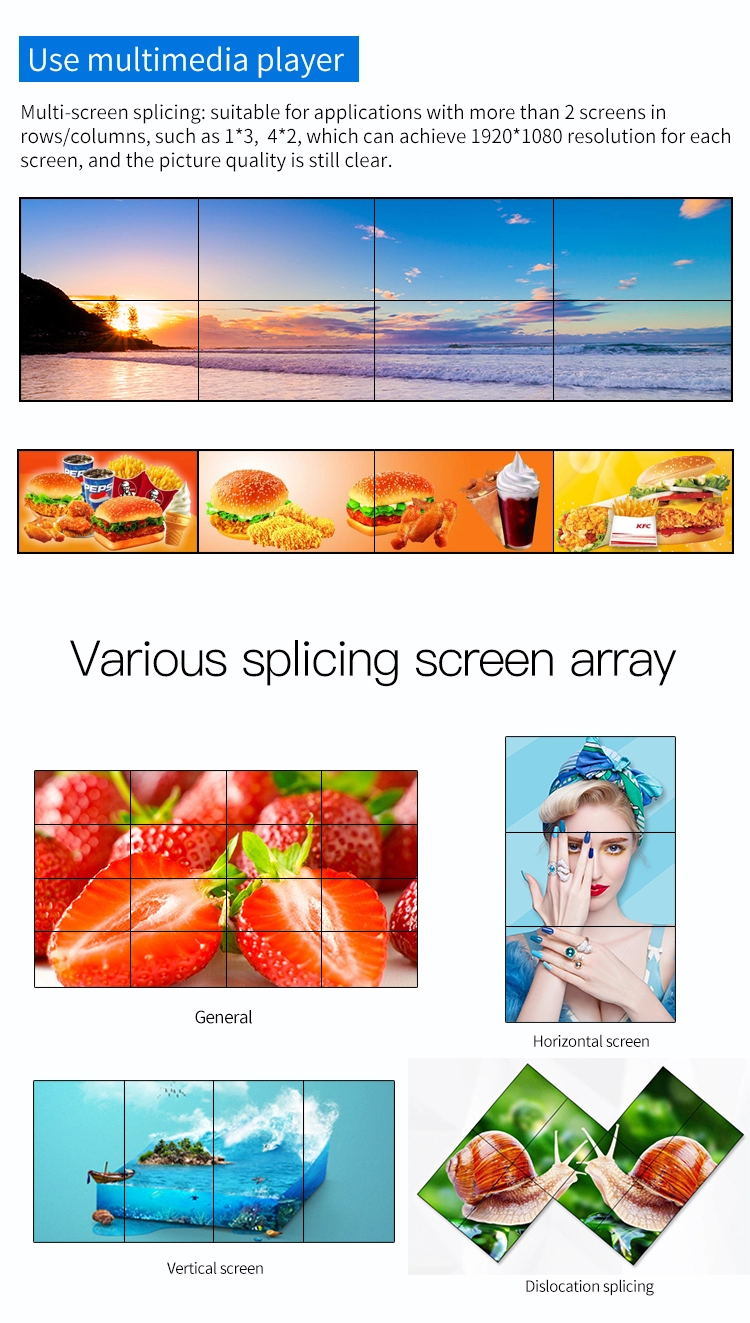 Syton Original Korea 55 Inch Super Narrow Bezel LCD Video Wall with Video Wall Controller