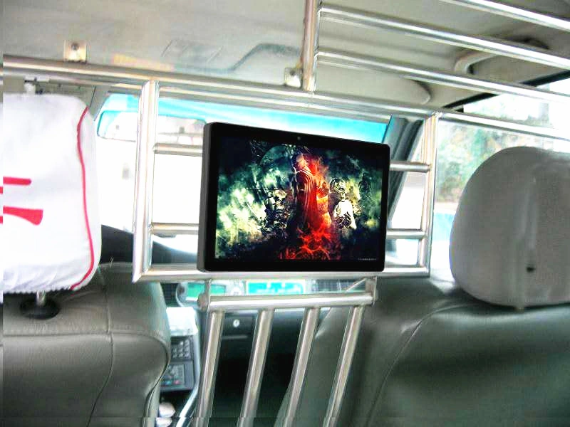 Indoor Advertising Video Player Taxi Headrest 10.1 Inch Outdoor Advertising Android Digital Signage LCD Digital Signage