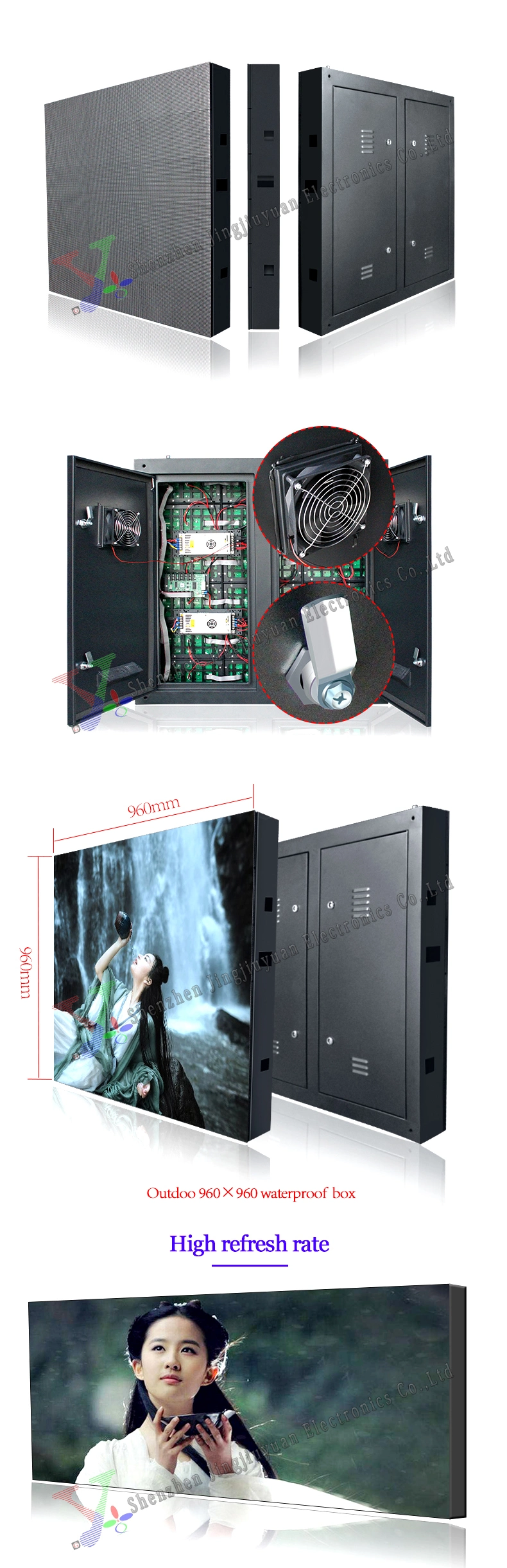 Full Color P3/P4/P6.67 Advertising Video Wall LED Display Modules / LED Display Screen