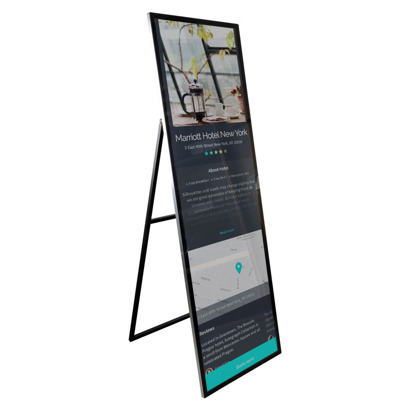 65 Inch Ultra-Thin Poster Stretched Display LCD Digital Signage for Shop