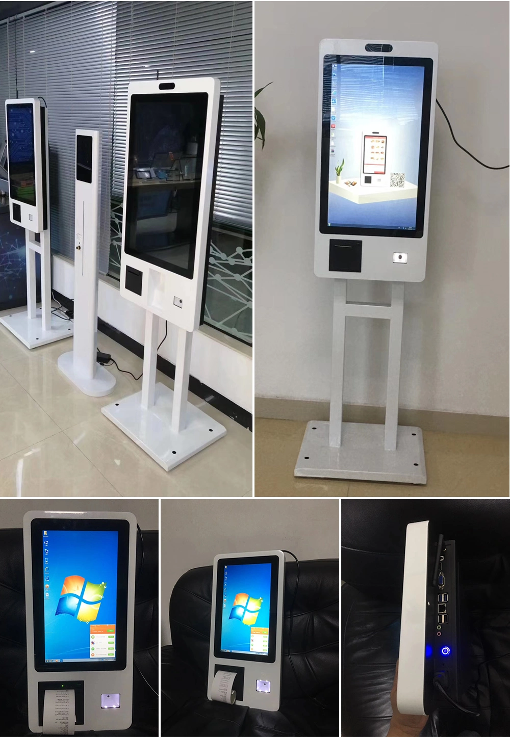 Hot Sale Self-Service Terminal Payment Printing Self Ordering Kiosk with Printer, Scanner, Camera