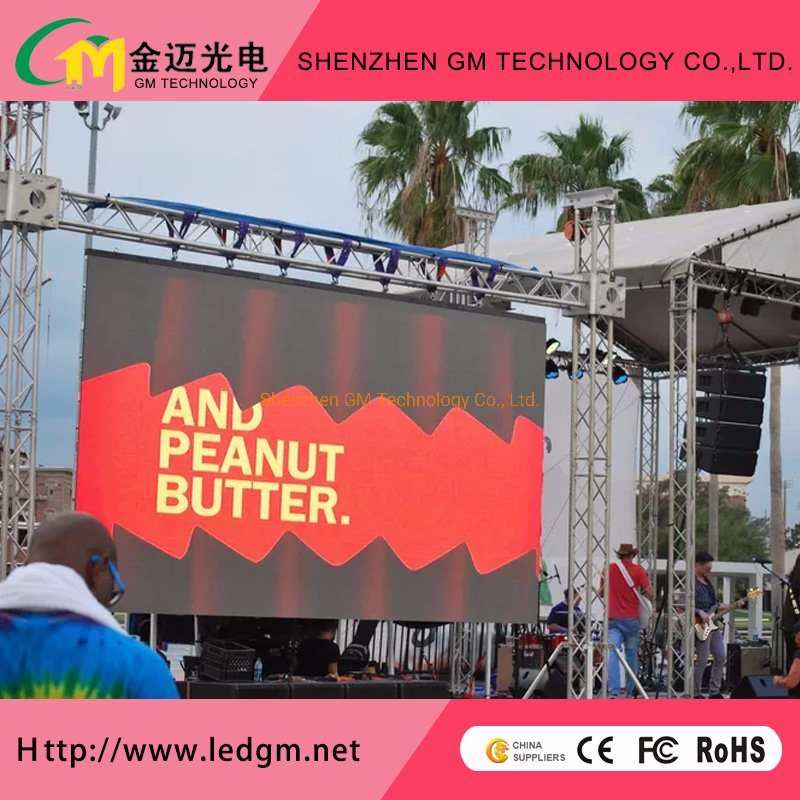 Outdoor Full HD Curve P3.91 Rental LED Display for Advertising Video Panel (500*500mm)