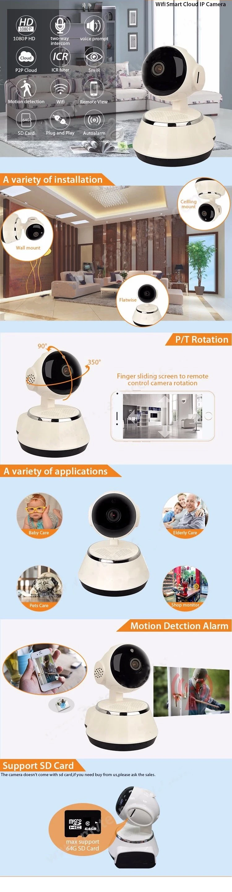 New Bargain Price 1080P IP Camera Home Security Camera Baby Monitoring Camera