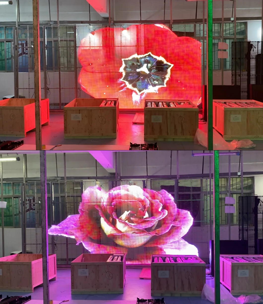 Indoor Transparent Glass LED Display for Airport Advertising