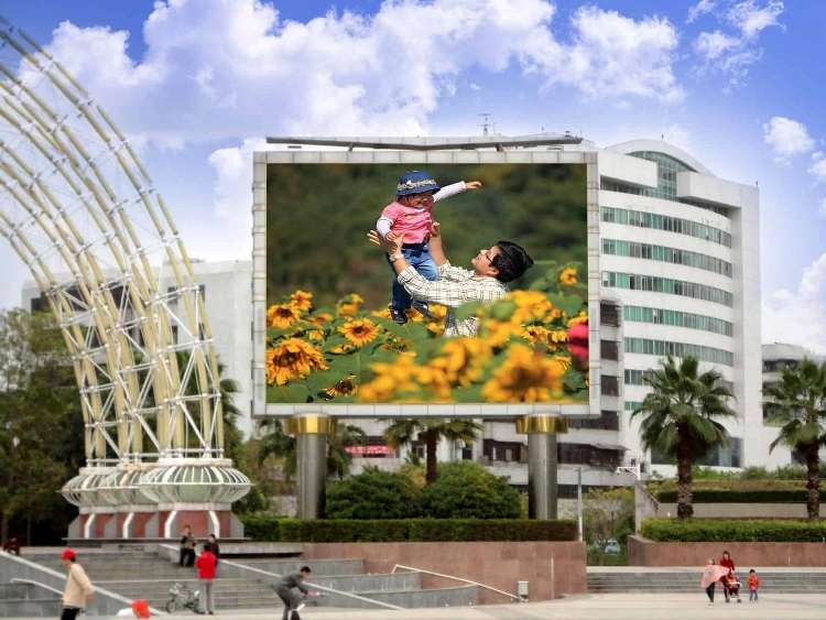 P10 LED Module 32X16 mm Custom LED Display Round LED Screen for Outdoor Advertising Board