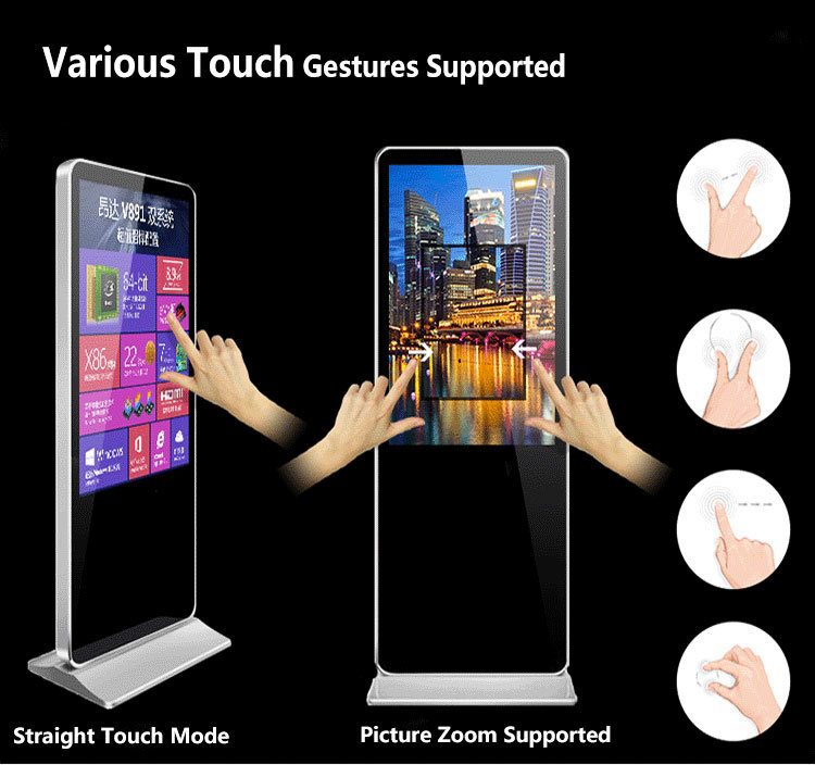 55 Inch TFT Stand Indoor Digital Signage Display