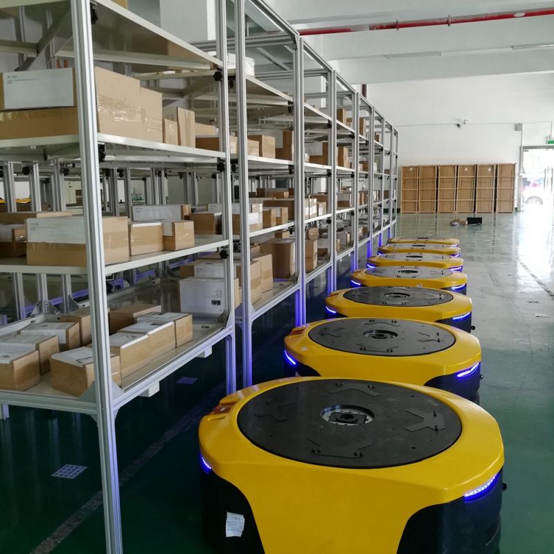 Agv Robot Warehouse Montacargas Automatico Agv Logistics Whicle Automated Industrial Guided Guided Vehicles Precio Robot