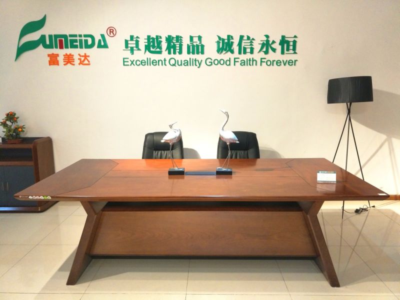 New Modern Project Good Furniture Veneer Wooden Conference Table Meeting Table