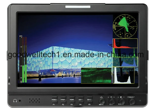 IPS Panel 10.1 Inch Video Monitor for Professional Broadcast