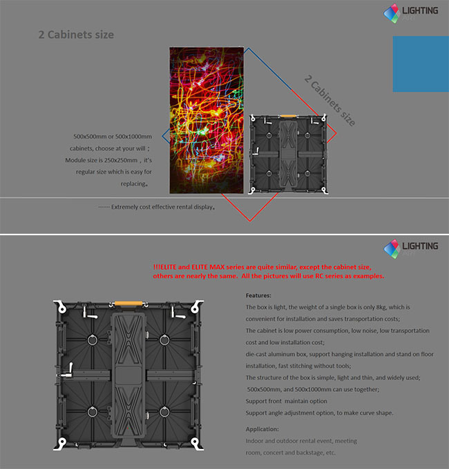 High Definition Giant LED Screen 500X500mm Cabinet P5 Outdoor Advertising LED Display