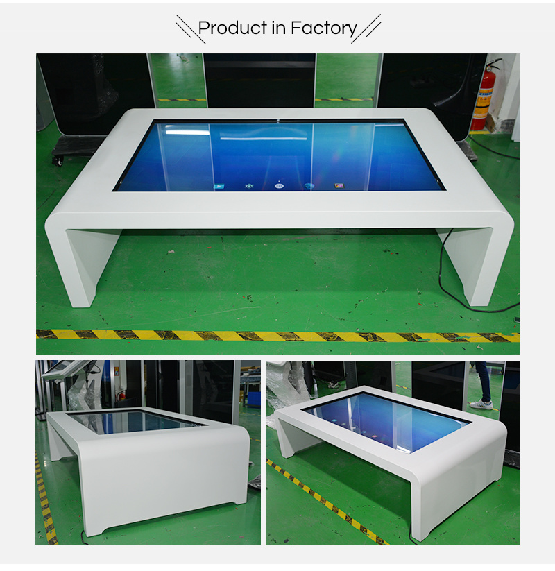 Hot Sale 43" Indoor Interactive Smart Touch Screen Coffee Table Large LCD Smart Touch Gaming Table