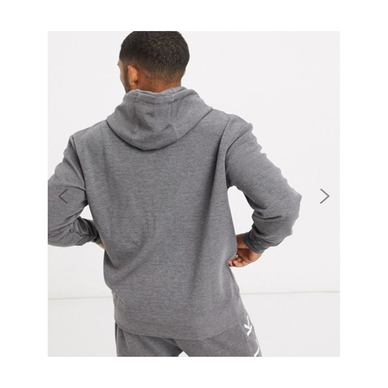 Oversized Hoodie with Signature Embriodery Logo in Grey