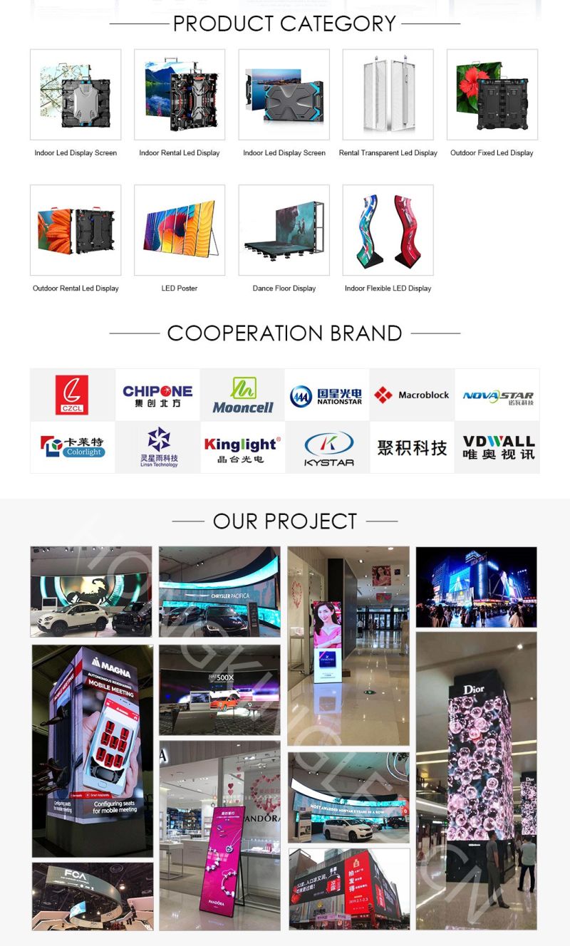 High Brightness Advertising Outdoor P5 LED Video Display LED Screen