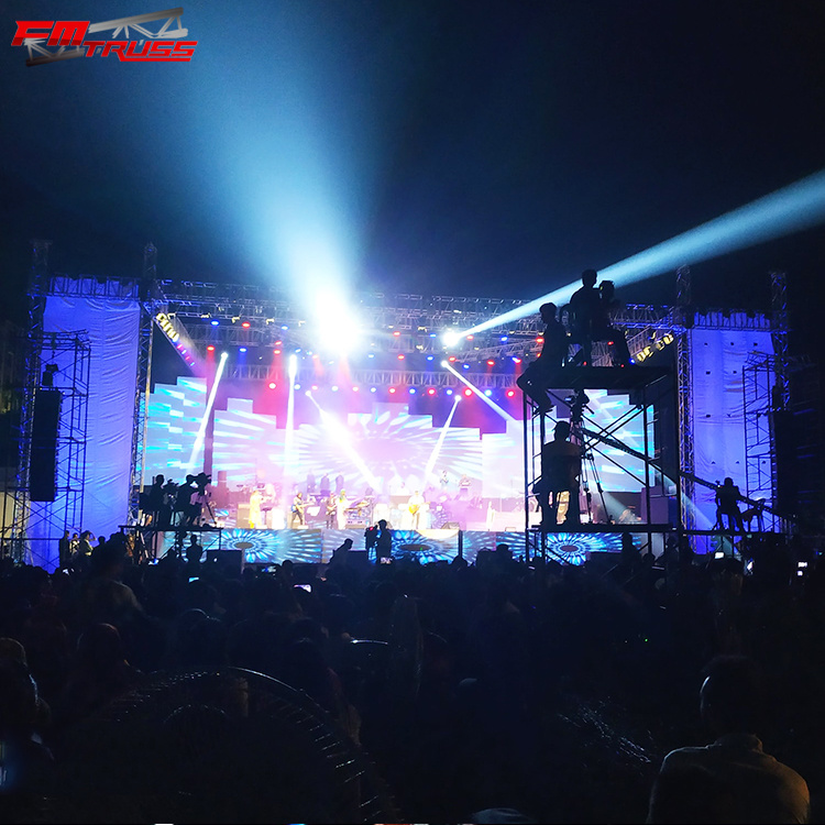 Customized Music Concert Stage Roof Aluminum Lighting Truss