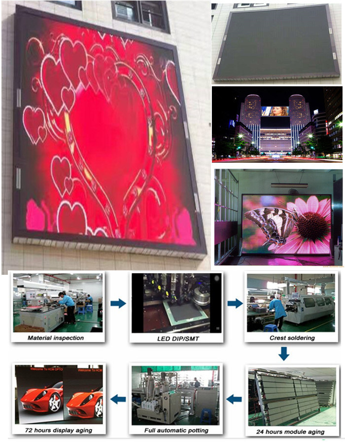 Outdoor Advertising Display Screen Full Color P5 LED Video Wall for Sign Board
