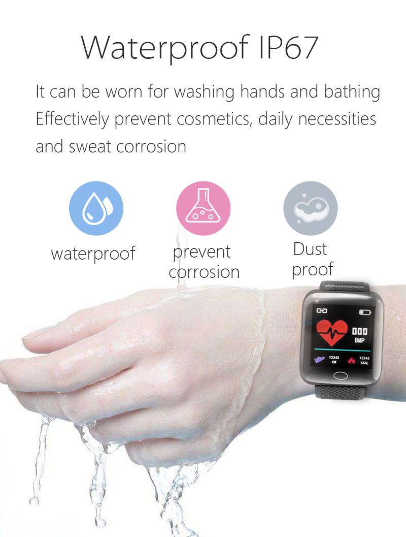 2021 Bluetooth Smart Watch Health Tracker Sport Smart Bracelet Smart Bracelet 116 Plus