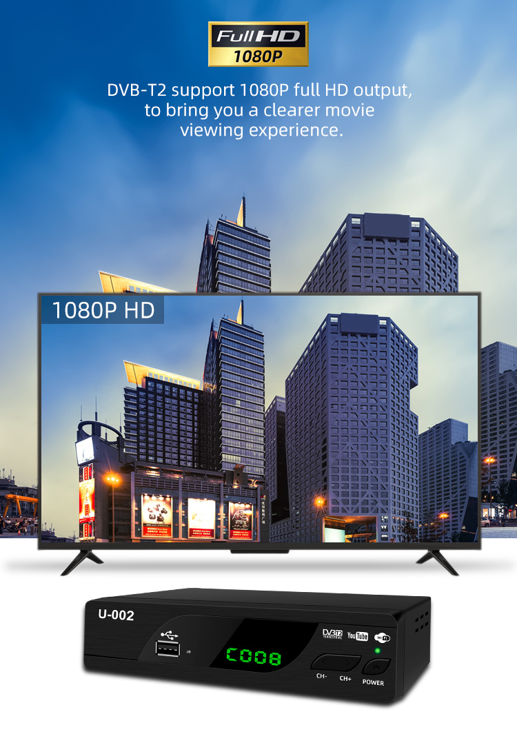 Digital Satellite Receiver HD Set Top Box Digital MPEG4 HD DVB T2