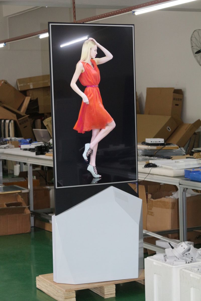 LCD Digital Signage Kiosk with Qled Screen for Advertising Player