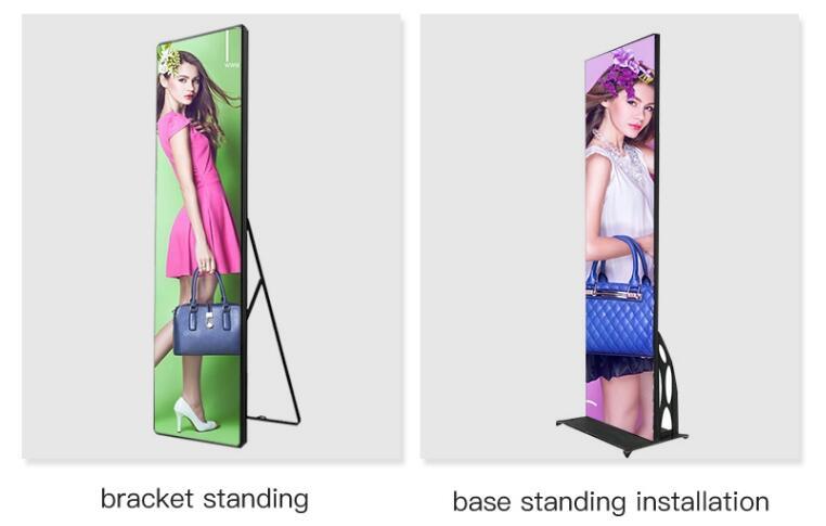 Commercial Floor Stand P2.5 Digital Advertising Poster LED Display