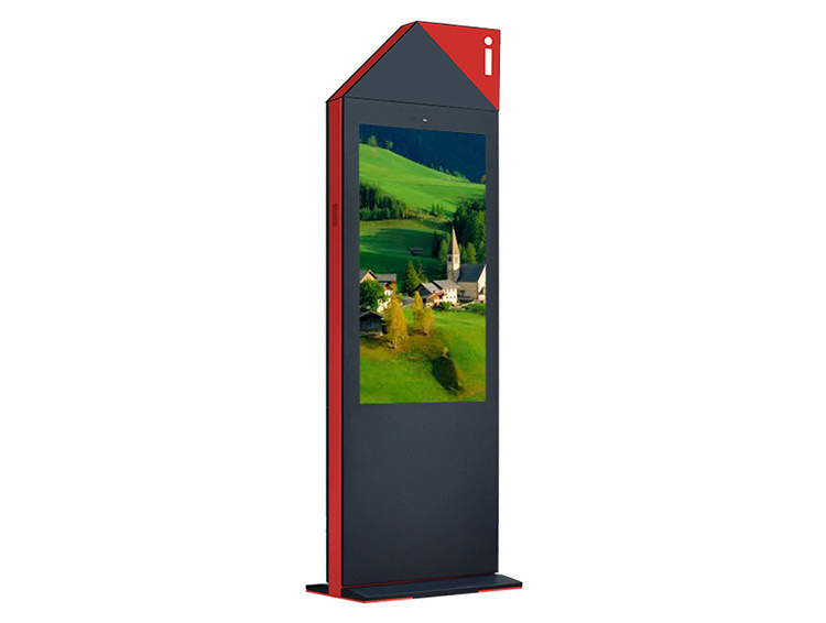 HD LCD Advertising Board 55 Inch Air-Cooled Vertical Screen Floor Ultra-Thin Outdoor Advertising Machine Quick Respond Floor Standing LCD Display
