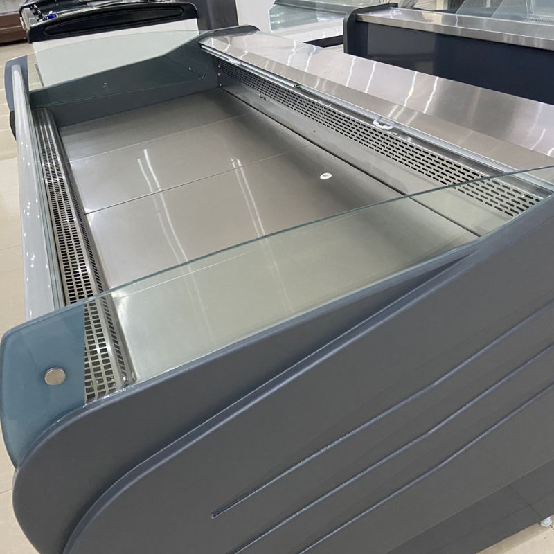 Supermarket Freezer Open Meat Showcase Display Cooler