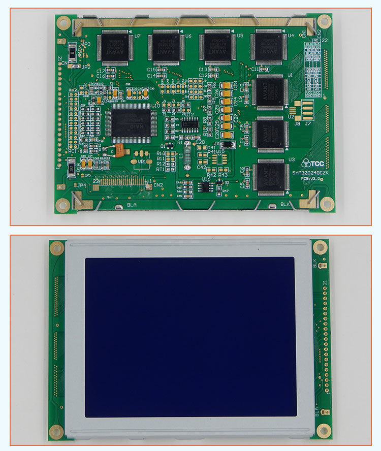 Industrial Custom RoHS Display Screen Ra8803 Stn/Positive 21/22 Pin 320X240 Graphic DOT Matrix LCD Module