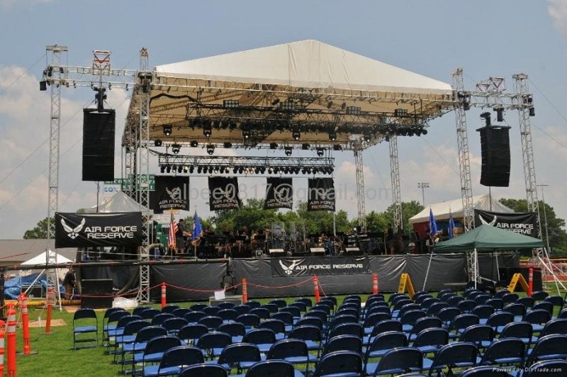 Lighting Tower and Outdoor Truss Roof Truss with Stage