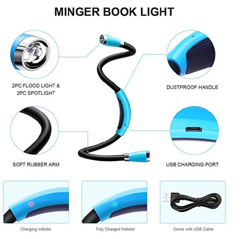 Flexible Reading Book Neck Light LED Reading Light