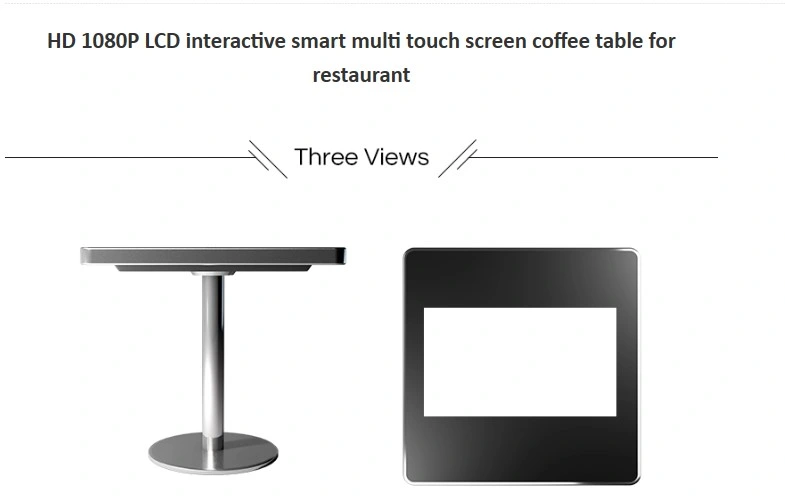 32 Inch Floor Standee Table for Coffee or Restaurant Customize Interactive Touch Screen Table Multitouch Table