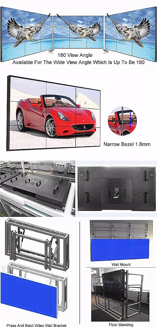 46inch Video Wall Controller LED Video Wall Panel for Publicity Rental Events HD Video Huge Big Advertising LED TV Wall