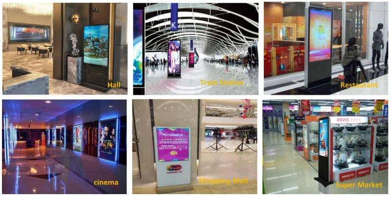 75inch Floor Standing Indoor LED Advertising Display Monitor LED Video Advertising Display