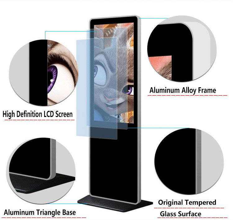 55 Inch TFT Stand Indoor Digital Signage Display