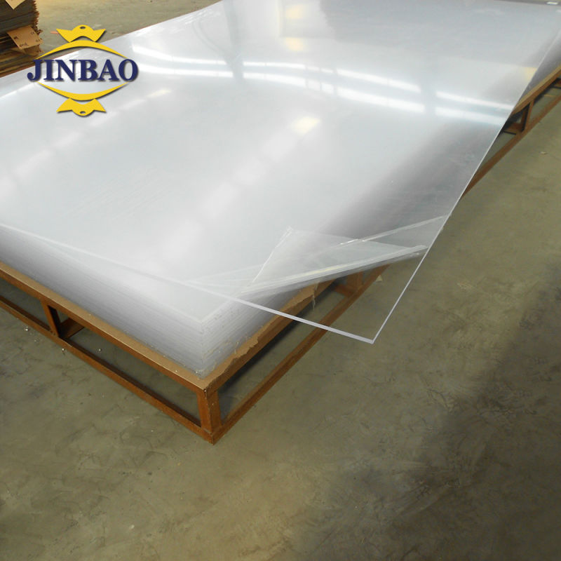 Jinbao LED Light Box Wall Wholesale 6mm 1220*2440mm Cast Clear Frosted PMMA Plastic Acrylic Sheet