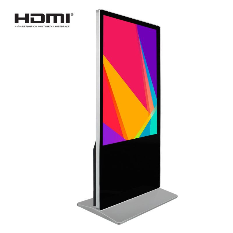 Smart Floor Stand HD 49 Inch Advertising Split Screen LCD Digital Totem