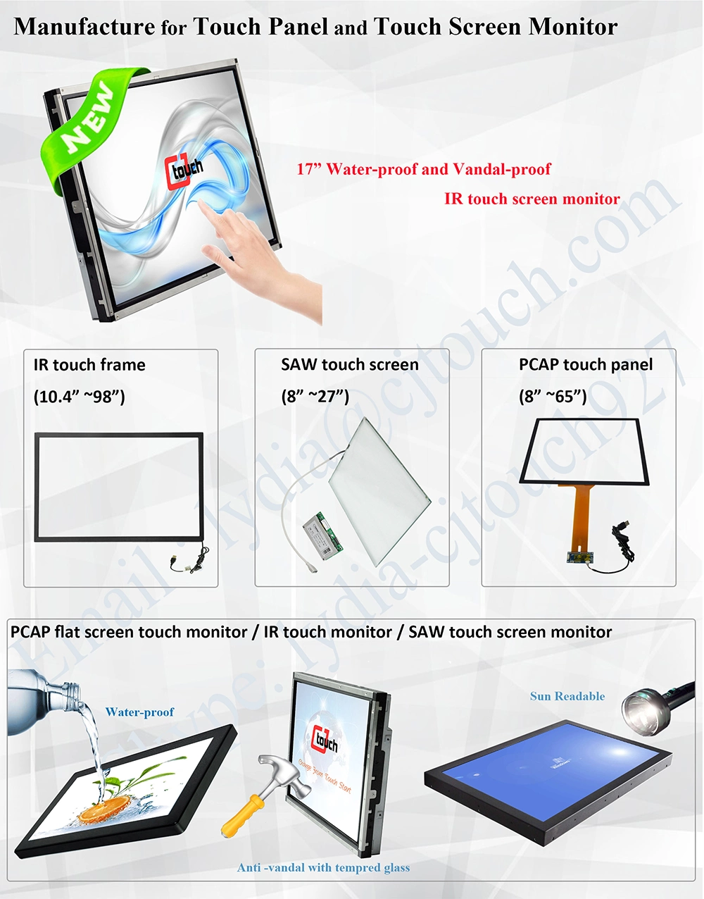 Cjtouch 15 Inch Touch Screen Monitor 15 Inch Touch Monitor Saw Touch Screen Monitor 15 Inch