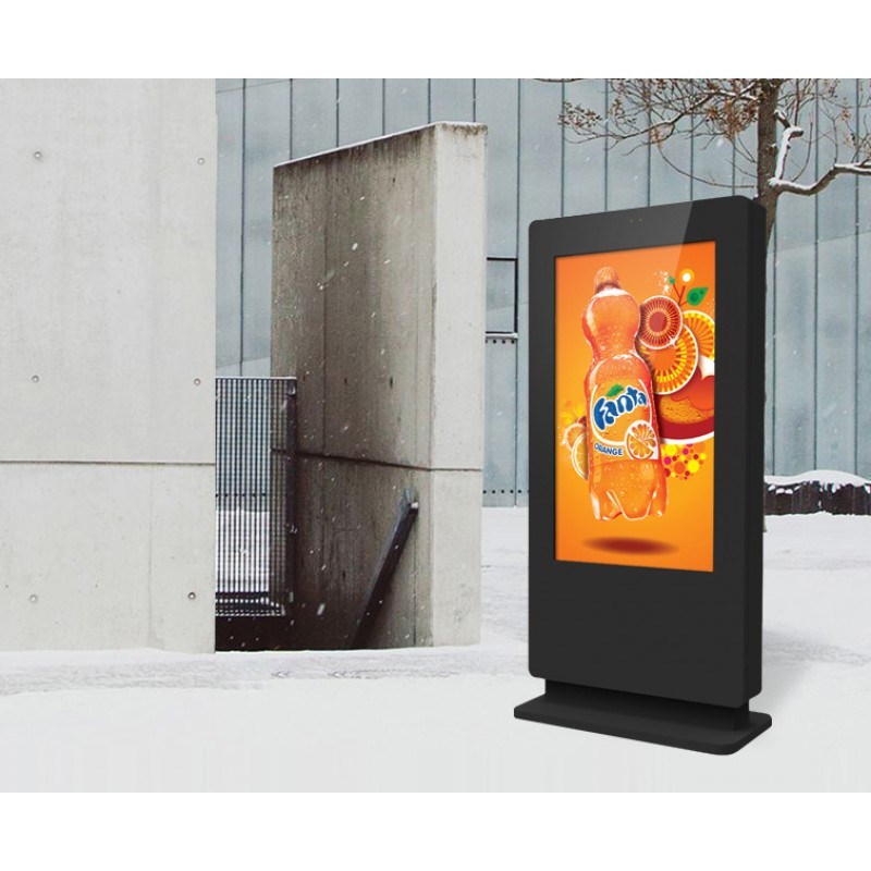 3000 Nits 65inch Outdoor LCD Monitor Digital Bus Stop Signage Digital Outdoor Advertising Monitors