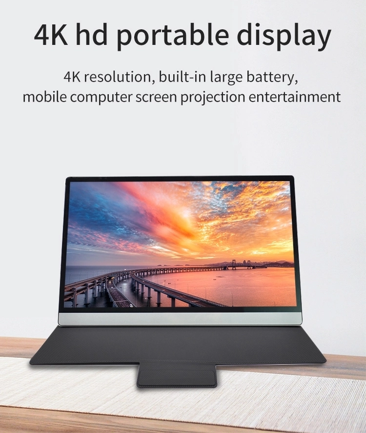 Newest 4K Portable 15.6inch Touchscreen HD Gaming Monitor with USB Type C HD-Mi Interface