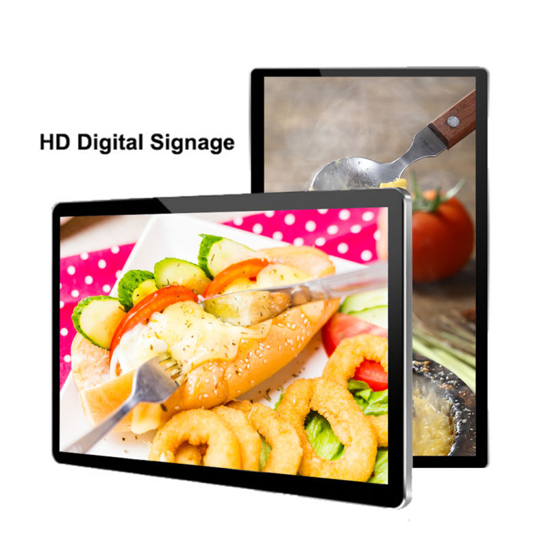 Display Advertising Wall Mount Digital Signage 27 Inch Insurance Company Ad Player Media Digital Signage LCD Digital Signage