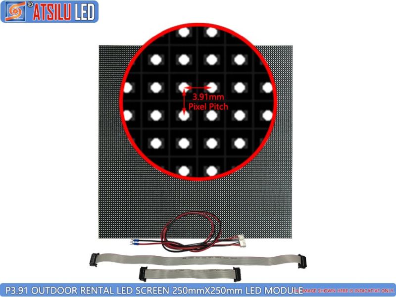 P3.91mm Full Color Rental Outdoor Big Wall Video LED Display