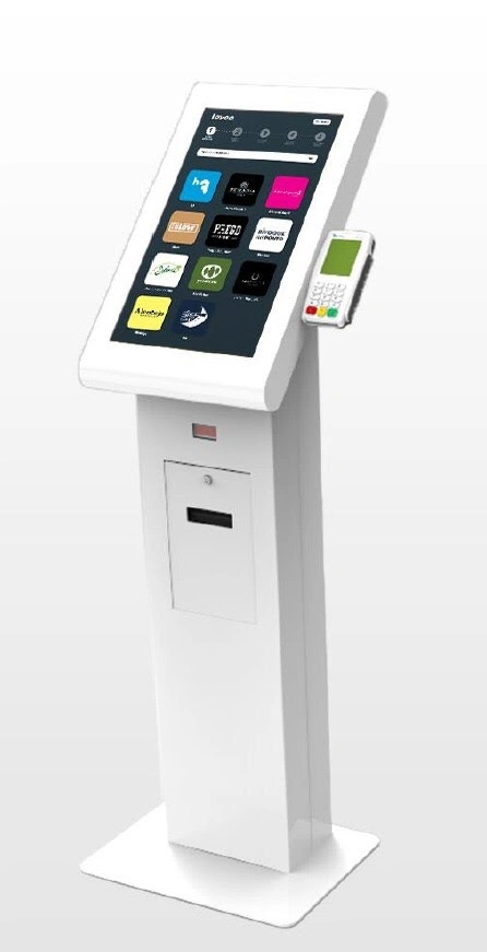 Payment Kiosk for Self Ordering Kiosk with Touch Screen Printer and Scanner