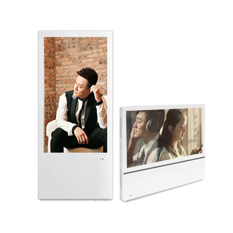 High Quality 21.5 + 10.1 Inch FHD LCD Display Advertising Monitor WiFi 4G Elevator Advertising Screen