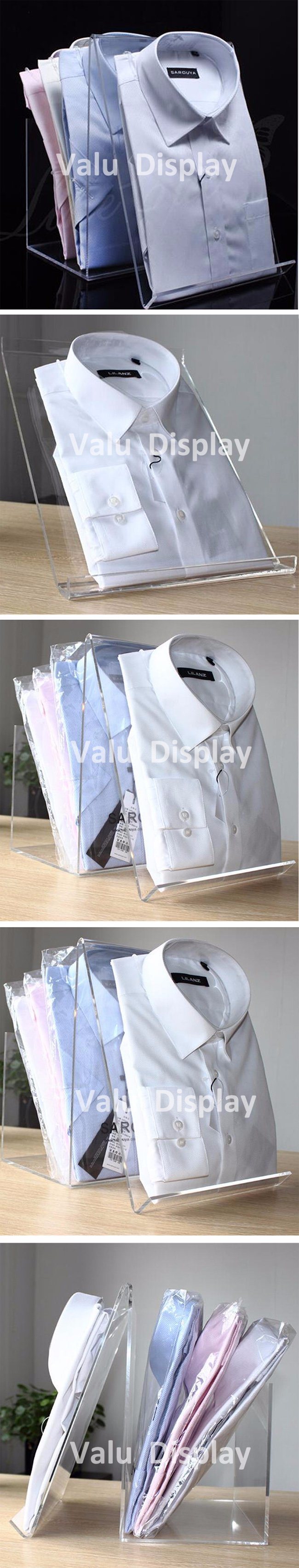 Clear Transparent Acrylic Shirt Display Stand / Shirt Display Holder Store Display Stand