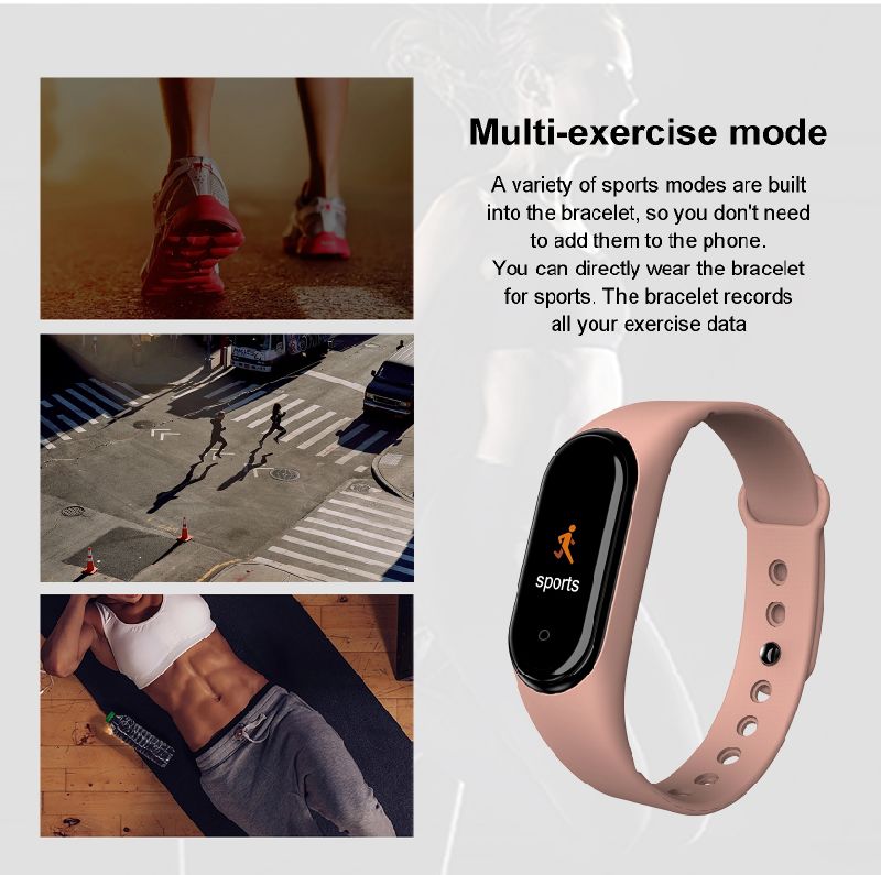 Touch Screen Smart Watch M5 Bt Call Wrist Smart Band Sport Blood Pressure Band Smart Bracelet Smartwatch